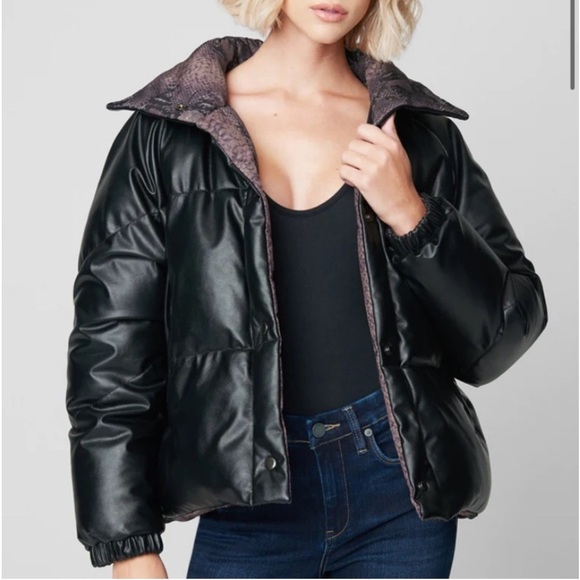 NWT Blank NYC Two in One Reversible Puffer Jacket Size Medium - Picture 1 of 6